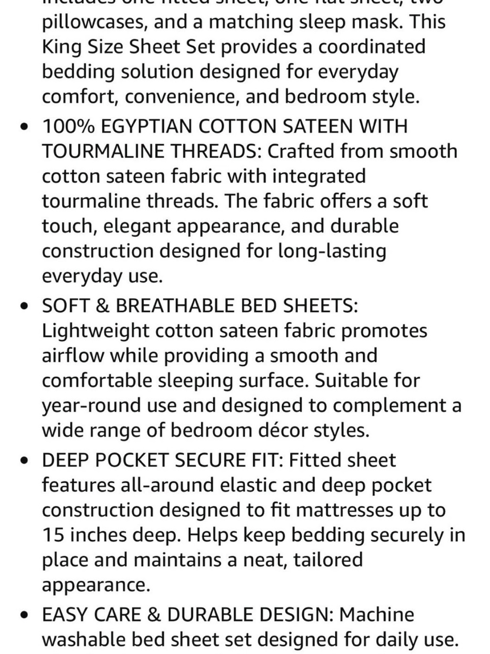 Queen Sheet Set - Silver Egyptian Cotton (Brand: ) - Picture 10 of 12